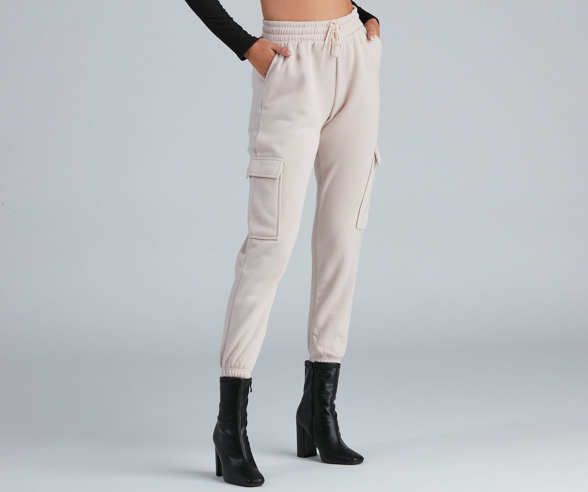 Dresy damskie | podszewka fleece, kieszenie cargo