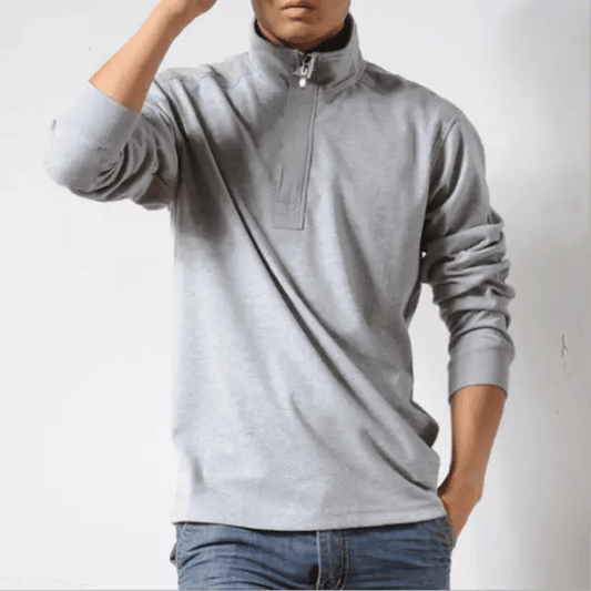 Polo męskie | kołnierz lapel, teksturowana tkanina