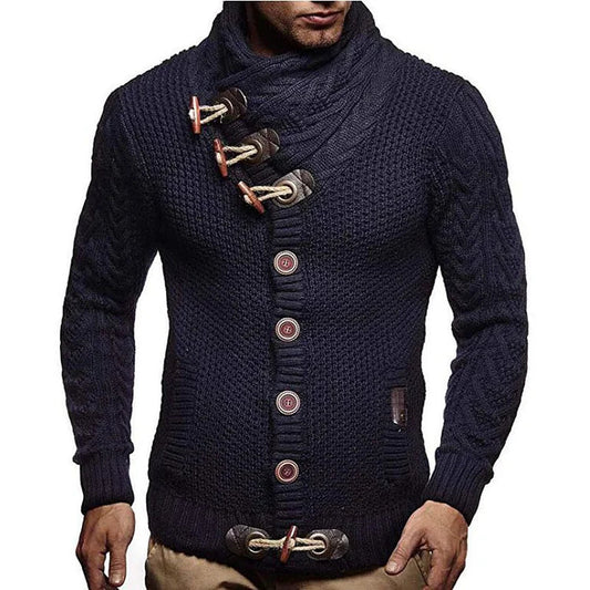 Sweter męski z dzianiny | dopasowany krój
