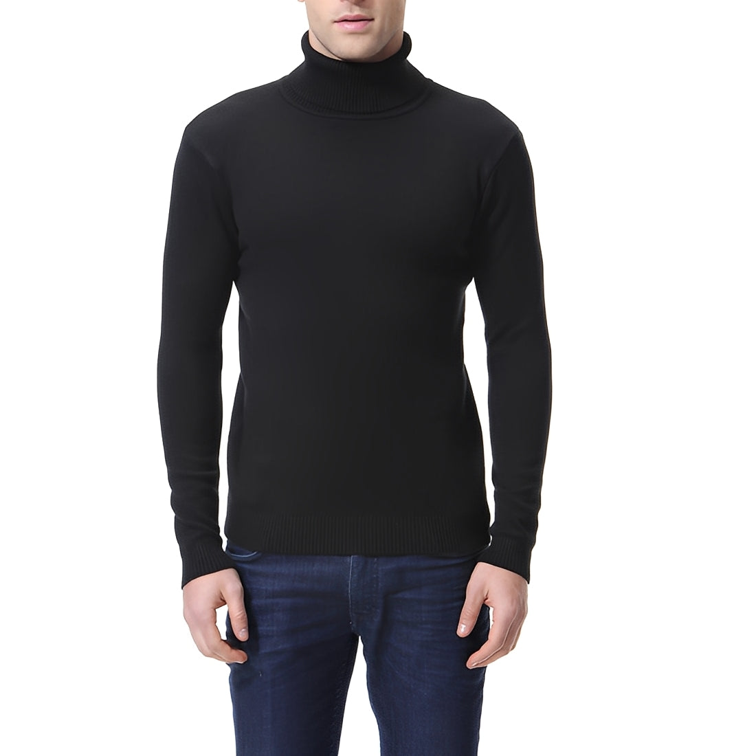 Sweter męski | golf, dopasowany krój