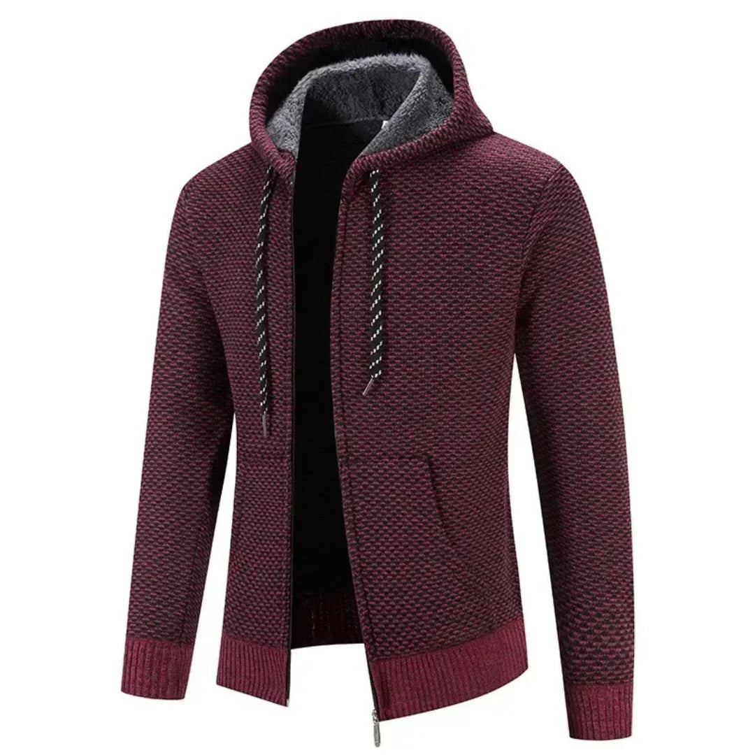 Bluza męska z kapturem | kieszenie z przodu, długie rękawy