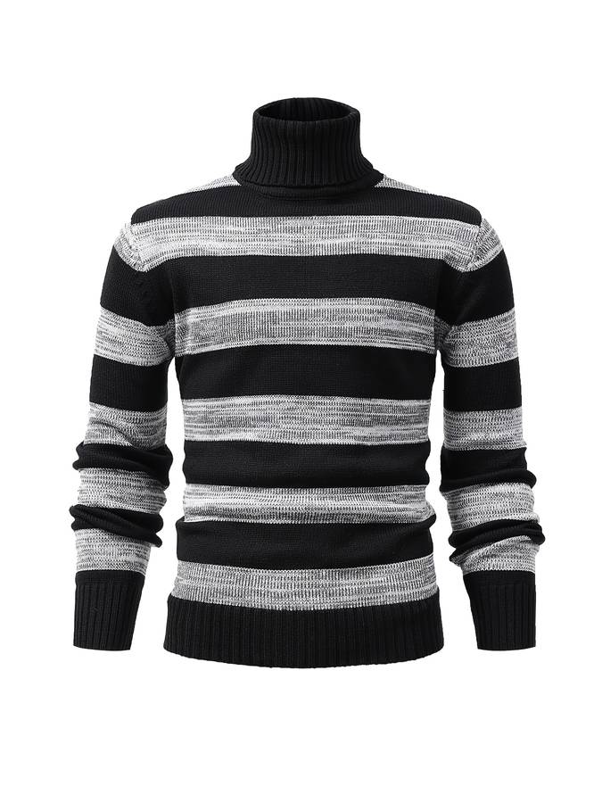 Sweter męski | golf, dopasowany krój
