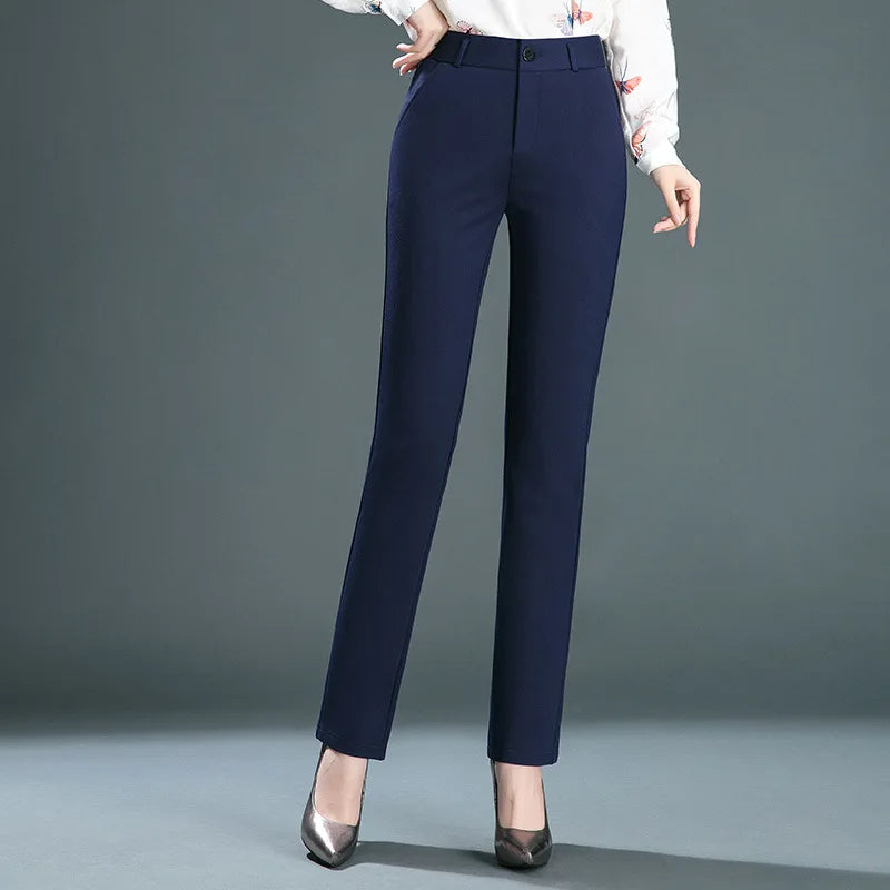 Spodnie damskie tailleur | dopasowana talia