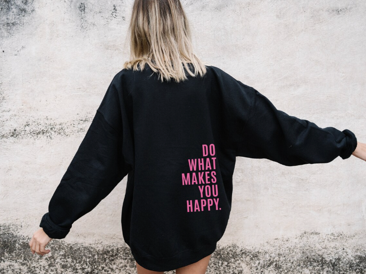 Bluza z kapturem damska | motywacyjny nadruk