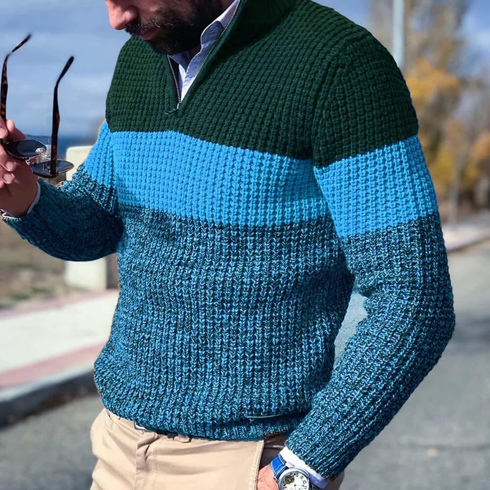 Sweter męski gładki | luźny krój