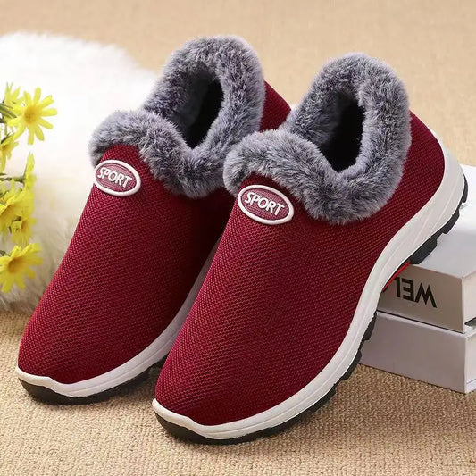 Buty zimowe damskie | ocieplane, fason wsuwany