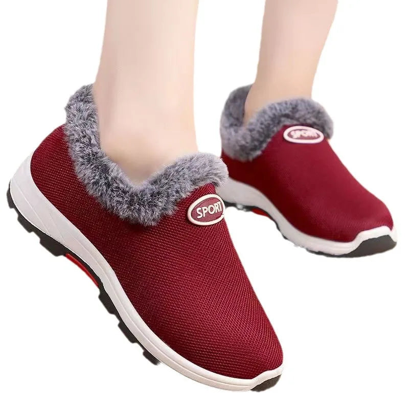 Buty zimowe damskie | ocieplane, fason wsuwany