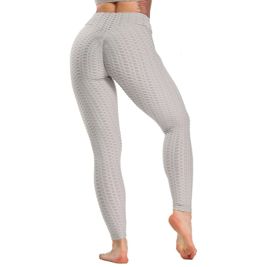 Legginsy damskie | modelujące, wzór w plaster miodu