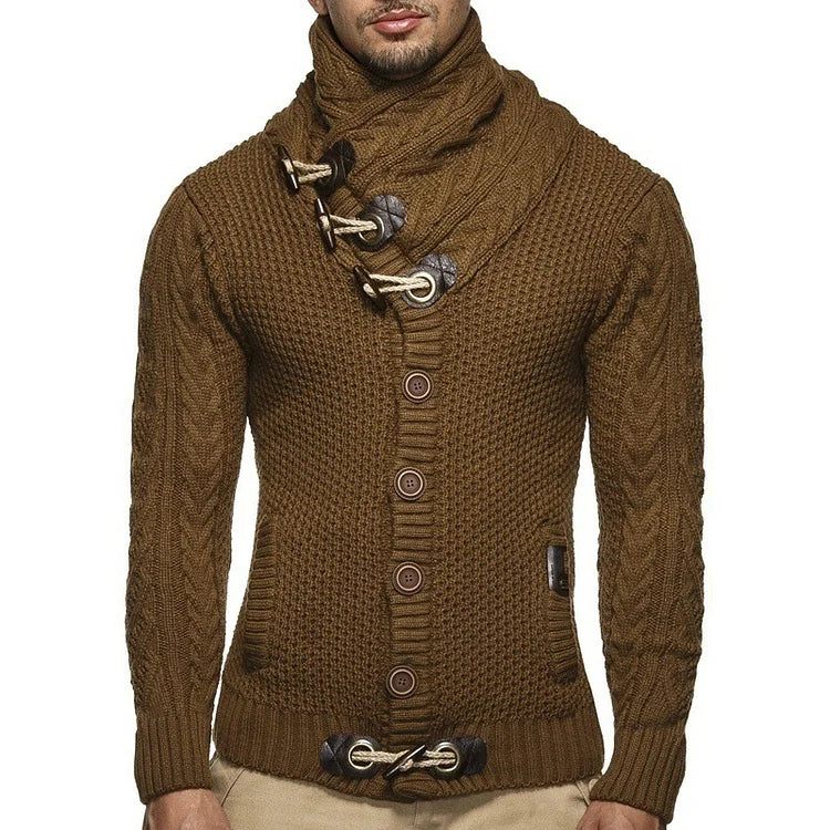 Sweter męski z dzianiny | dopasowany krój