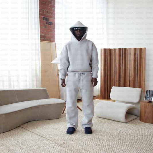 Dres męski oversize | kaptur, elastyczny pas