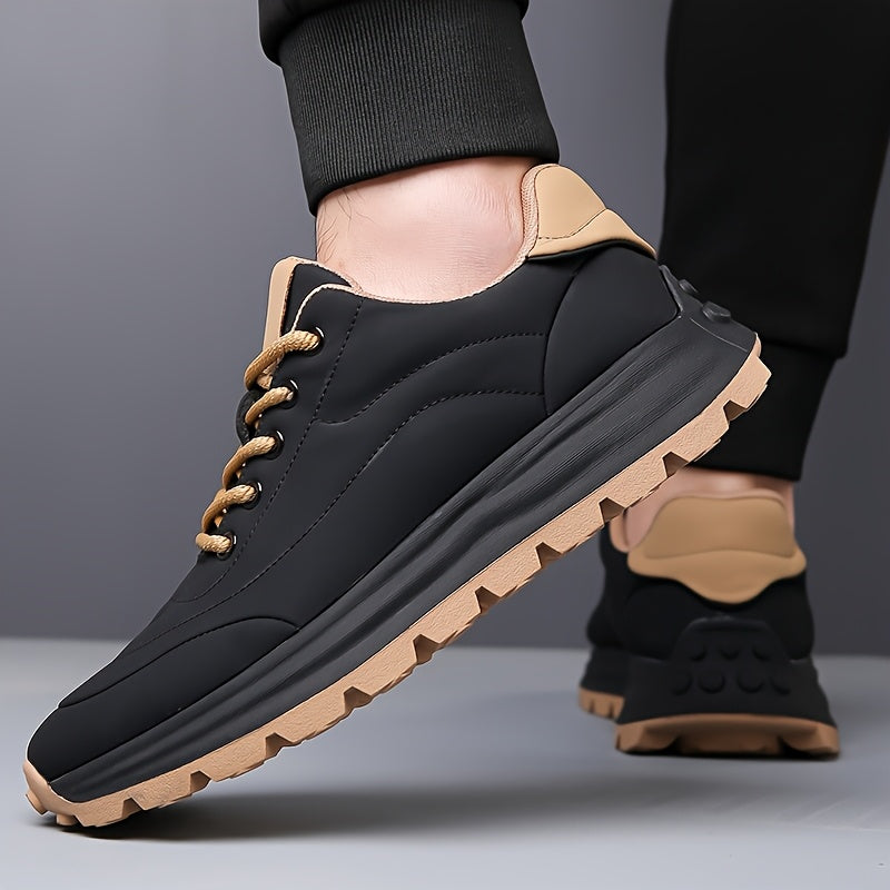 Sneakersy męskie | miękka skóra, gumowa podeszwa