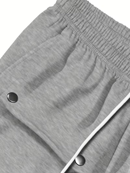 Joggery cargo męskie | elastyczny pas ze sznurkiem