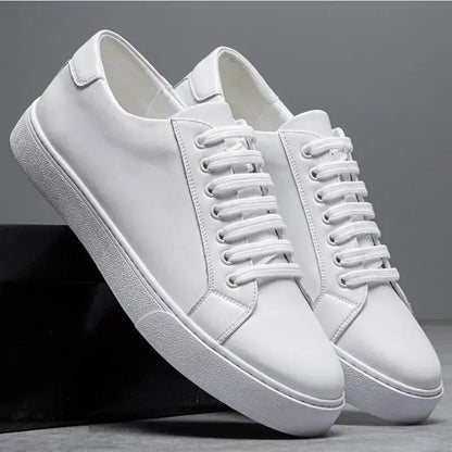 Sneakersy męskie skórzane | wyściełana wkładka