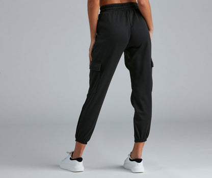 Dresy damskie | podszewka fleece, kieszenie cargo