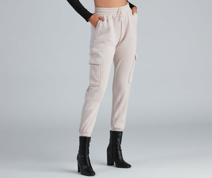 Dresy damskie | podszewka fleece, kieszenie cargo
