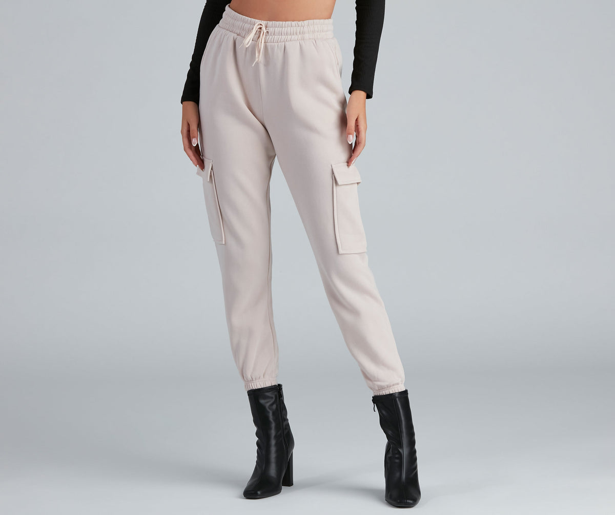 Dresy damskie | podszewka fleece, kieszenie cargo