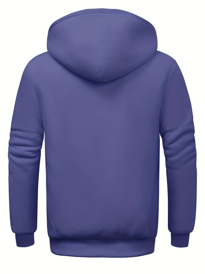Bluza męska z kapturem | zamek na całej długości