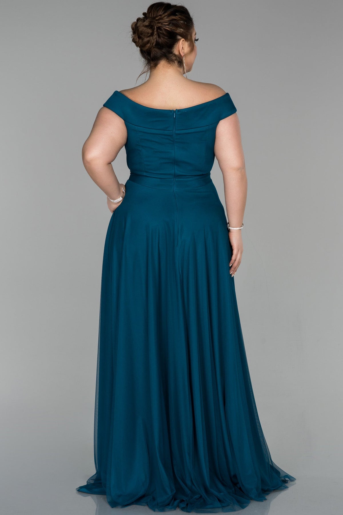 Sukienka wieczorowa | tiulowa, off shoulder