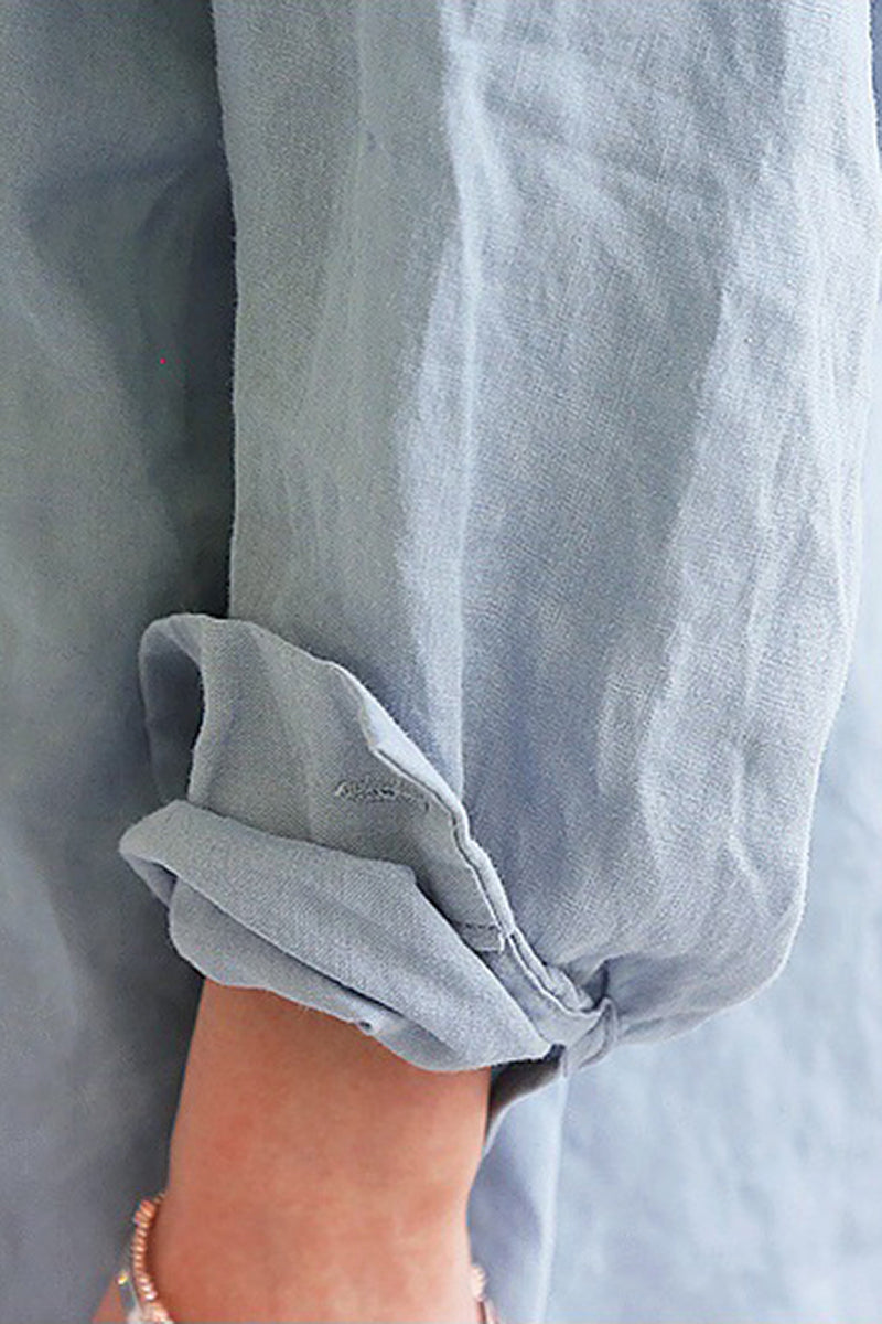 Top damski | luźny krój, długi rękaw