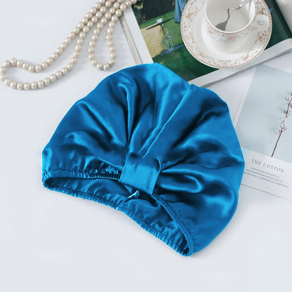 Turban nocny damski | satyna, elastyczna taśma