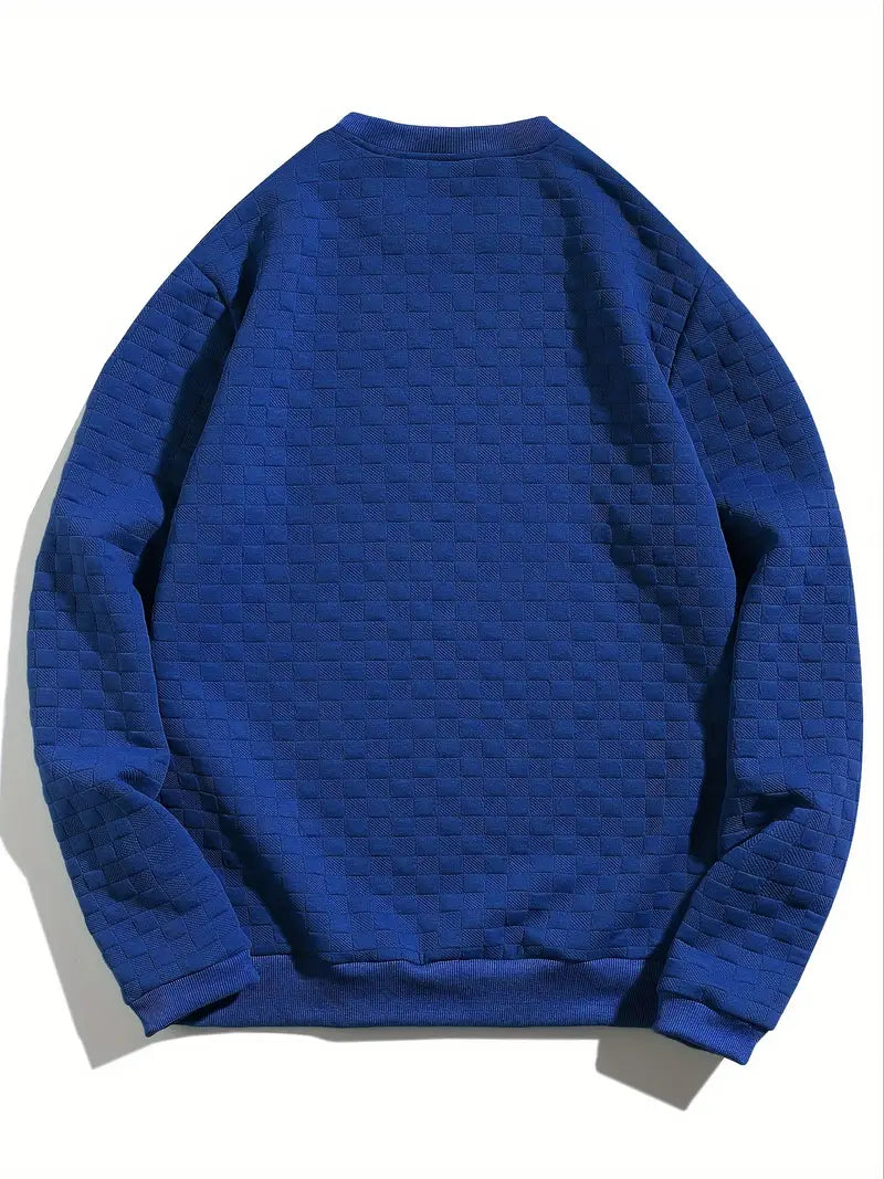 Bluza męska | teksturowany wzór, luźny krój