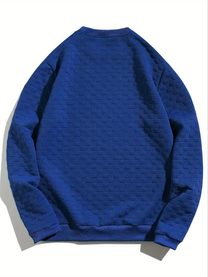 Bluza męska | teksturowany wzór, luźny krój