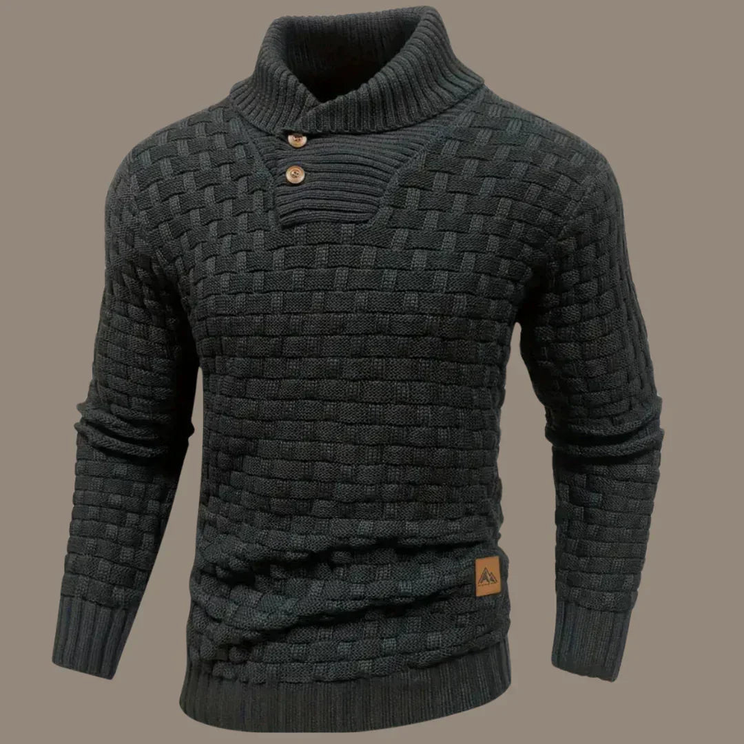 Sweter męski | zapięcie na guziki