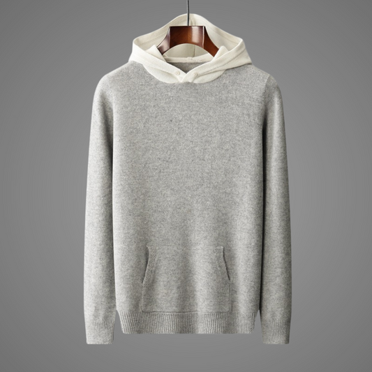 Bluza męska z kapturem | dwukolorowy design, detal V