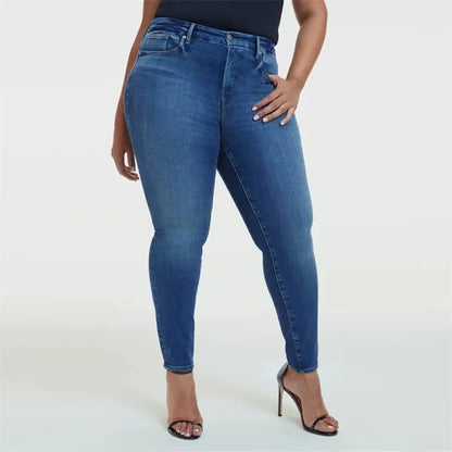Jeansy modelujące damskie | wysoki stan, slim fit