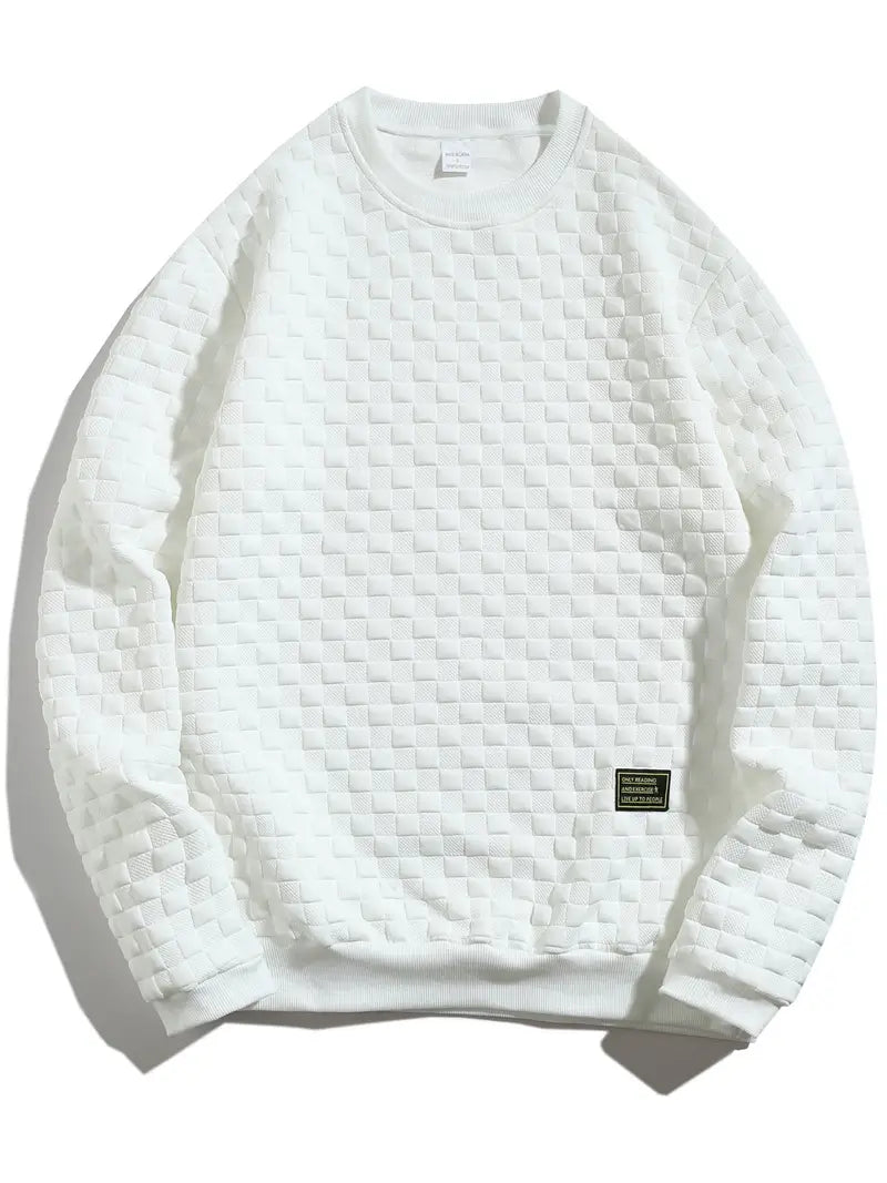 Bluza męska | teksturowany wzór, luźny krój