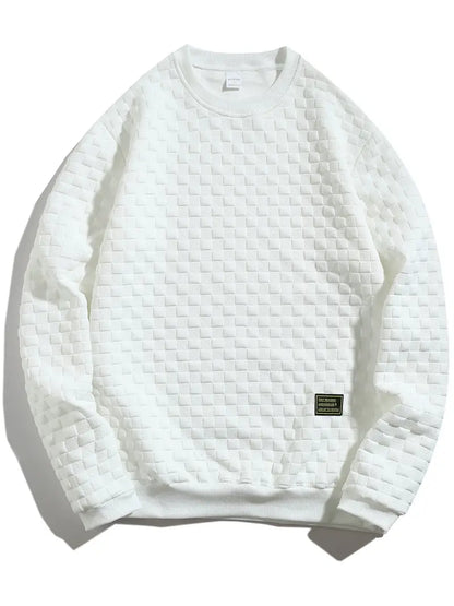 Bluza męska | teksturowany wzór, luźny krój