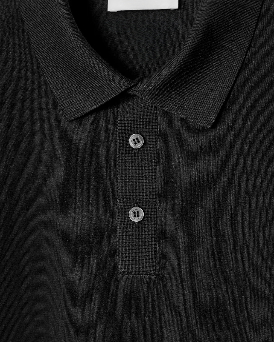 Polo męskie z dzianiny | listwa na 3 guziki, slim fit
