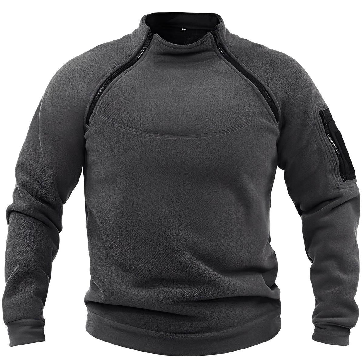 Sweatshirt męski | kieszeń na rękawie, dłuższy krój