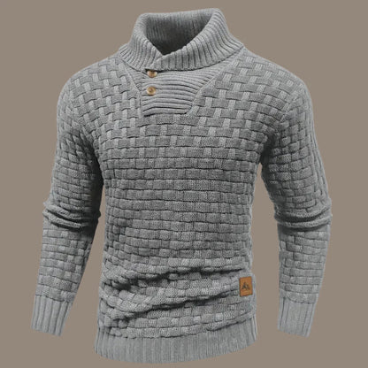 Sweter męski | zapięcie na guziki