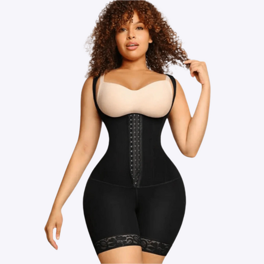 Body modelujące damskie | wcięcie w talii, zamek