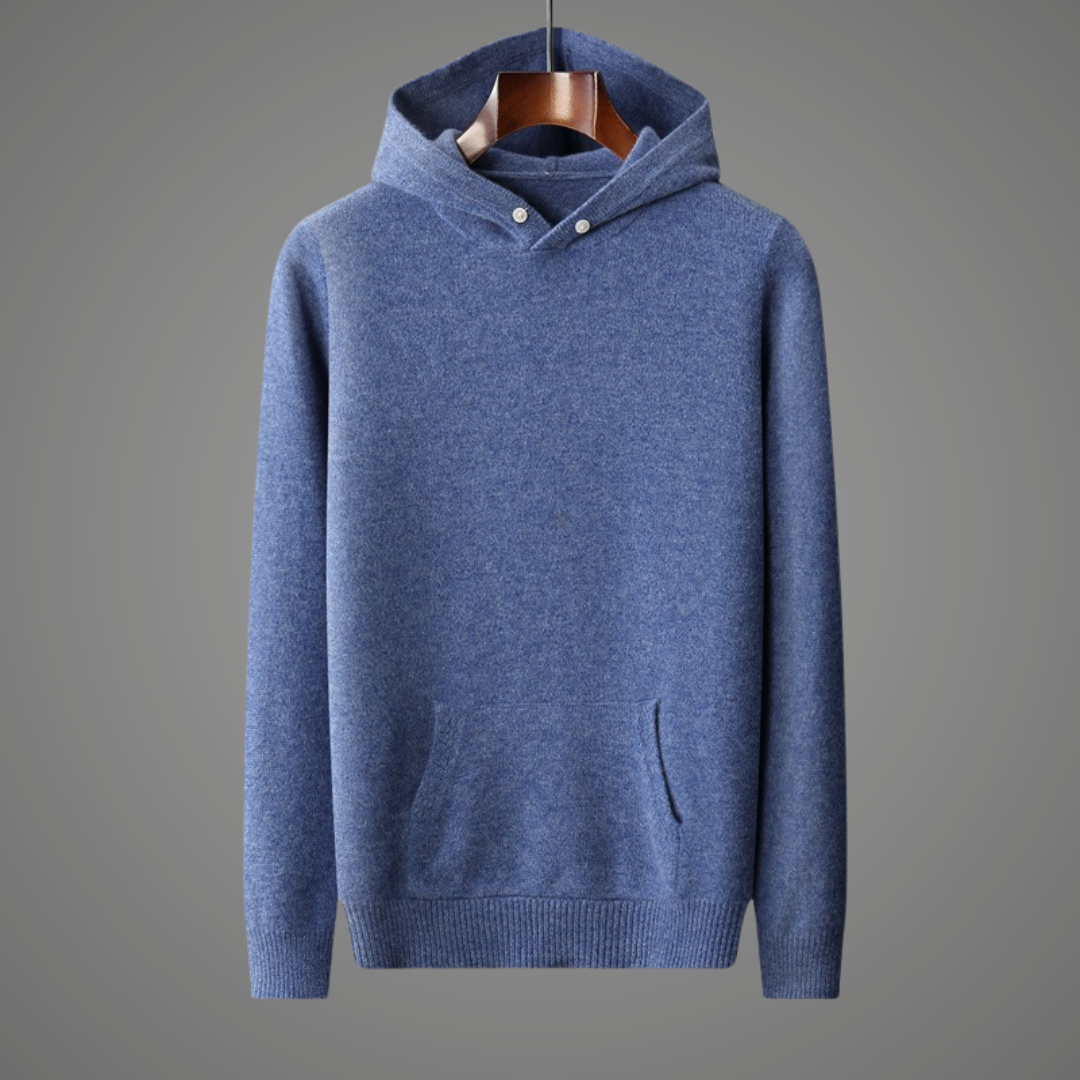Bluza męska z kapturem | dwukolorowy design, detal V