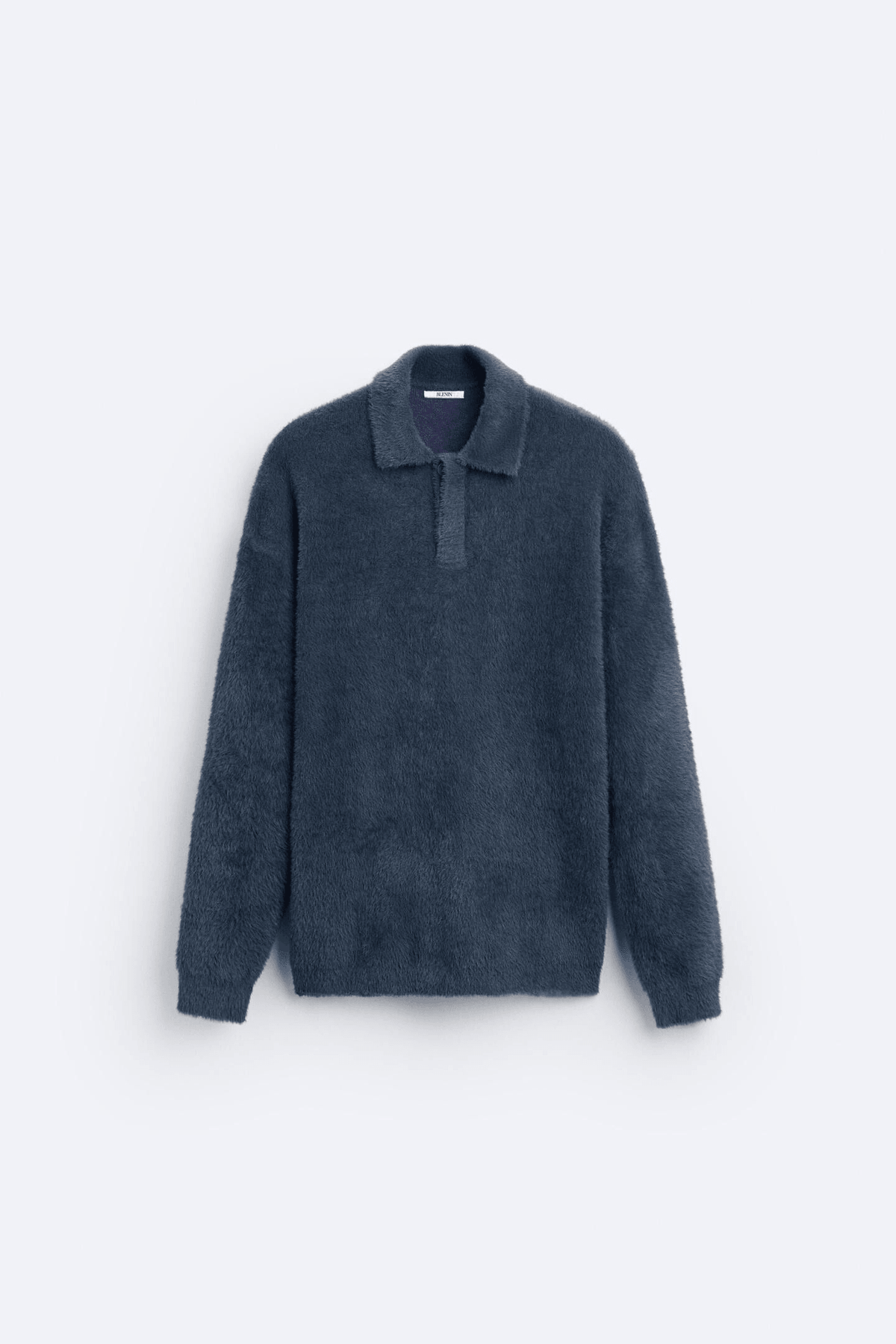 Polo męskie | długi rękaw, częściowe zapięcie