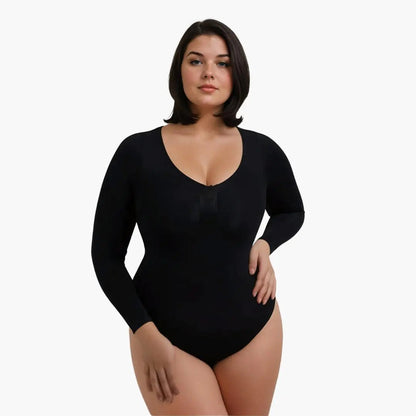 Body modelujące damskie | powermesh, odpinany krok