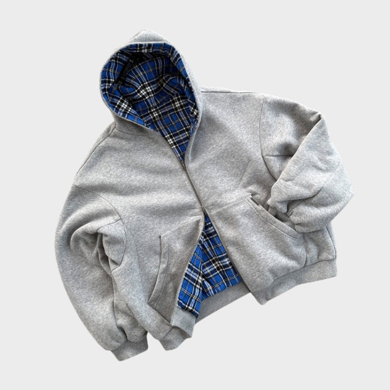 Bluza męska z kapturem | odwracalna, dwustronny design