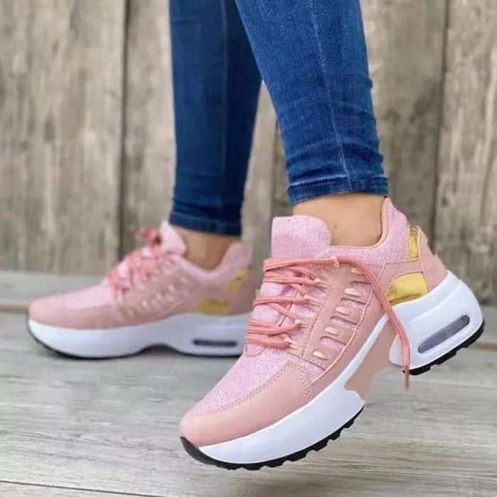 Sneakersy damskie | poduszka powietrzna, siateczka