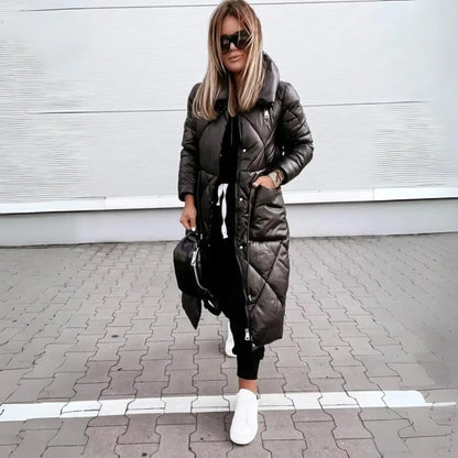 Parka damska | wodoodporna, kaptur z futerkiem