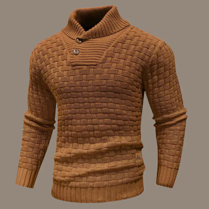 Sweter męski | zapięcie na guziki
