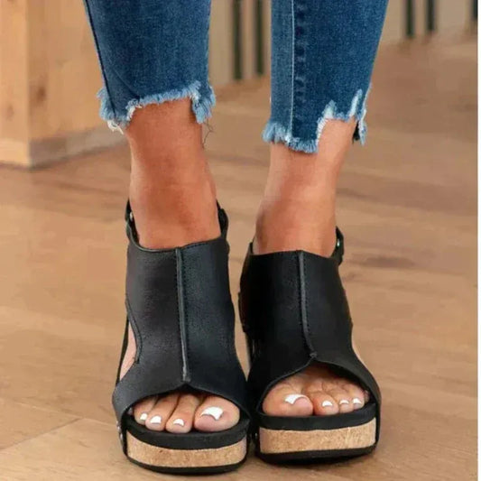 Buty damskie | gruba podeszwa, okrągły czubek