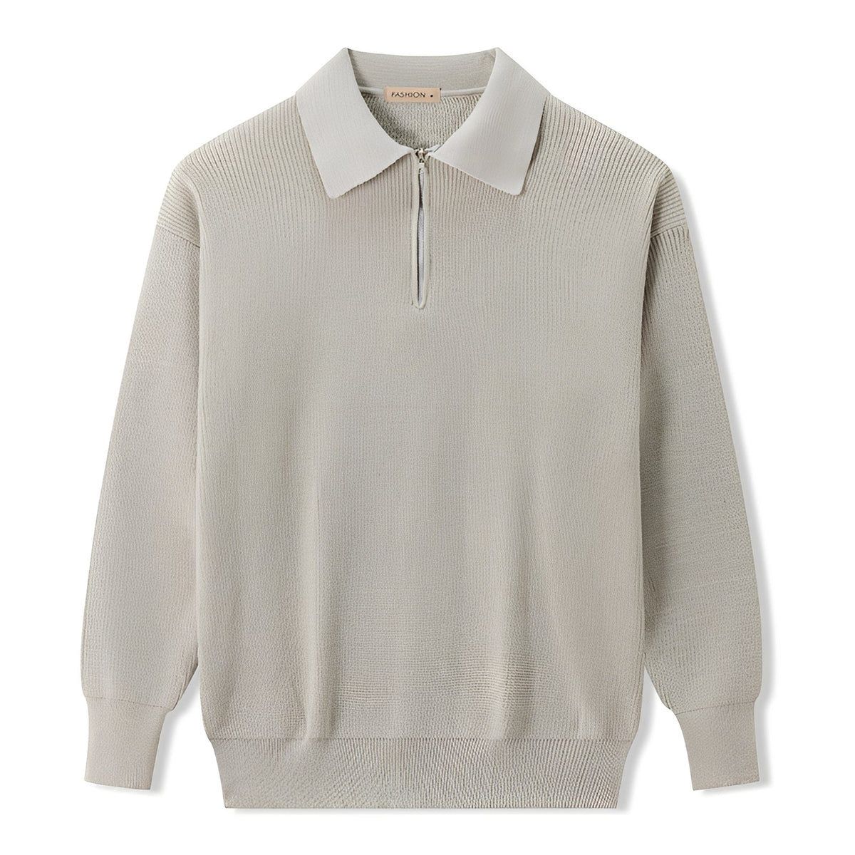 Sweter męski | półzamek, prosty krój