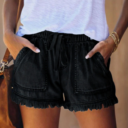 Szorty jeansowe damskie | elastyczny denim