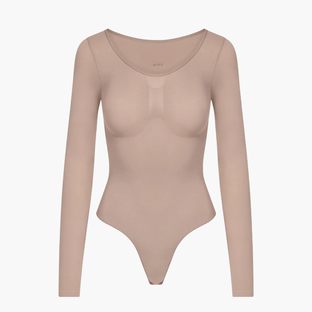 Body modelujące damskie | długi rękaw, krój tanga