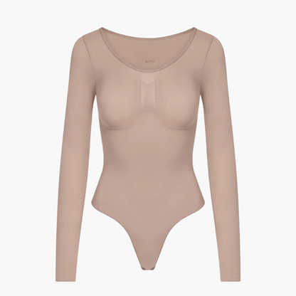 Body modelujące damskie | długi rękaw, krój tanga
