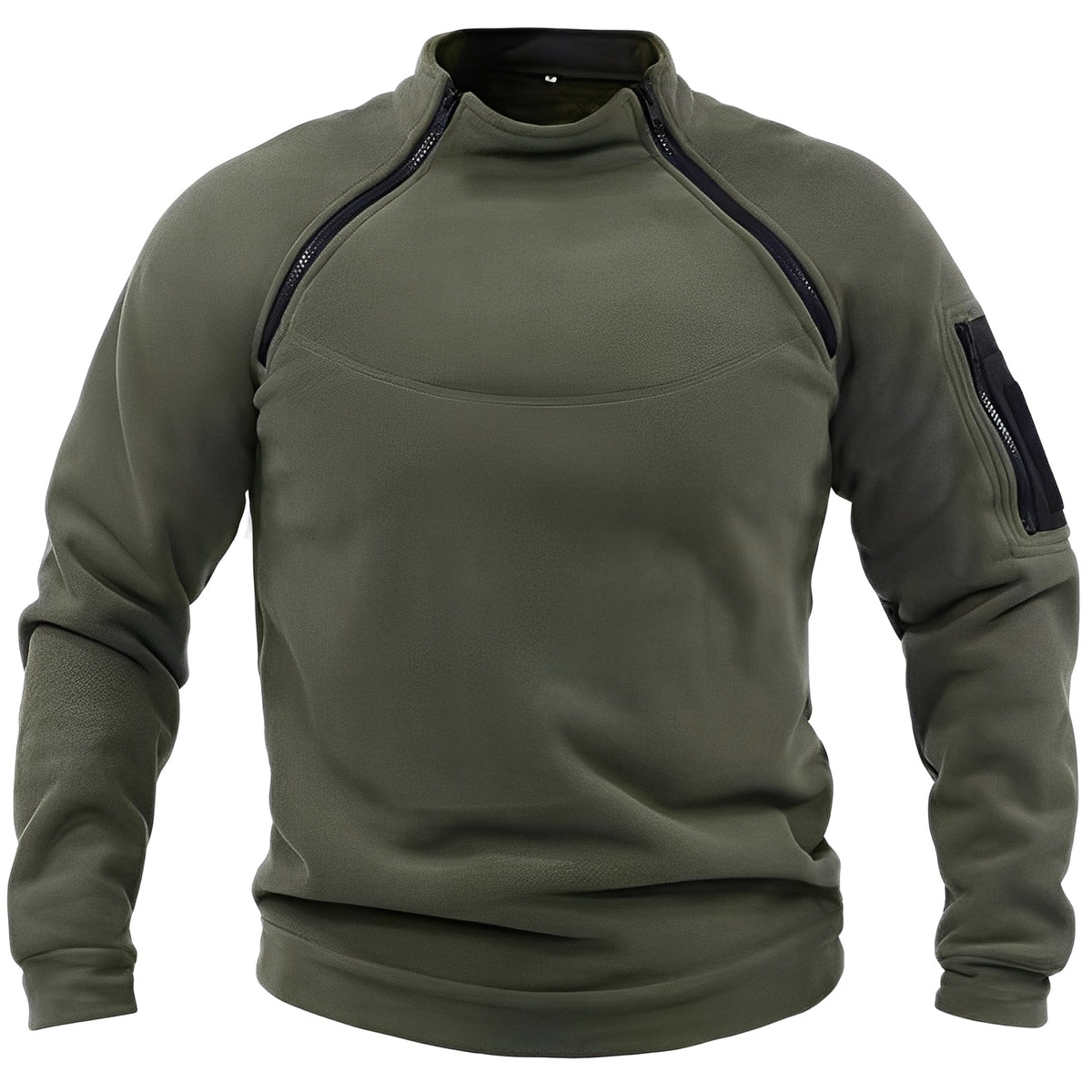 Sweatshirt męski | kieszeń na rękawie, dłuższy krój
