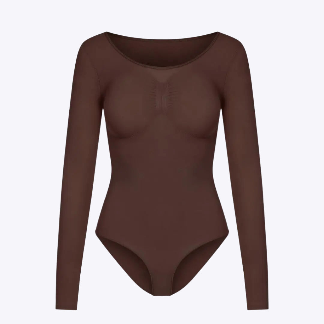 Body modelujące damskie | powermesh, odpinany krok