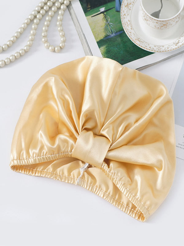 Turban nocny damski | satyna, elastyczna taśma